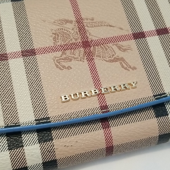 Burberry Haymarket/Vintage Continental Wallet - Picture 2 of 7